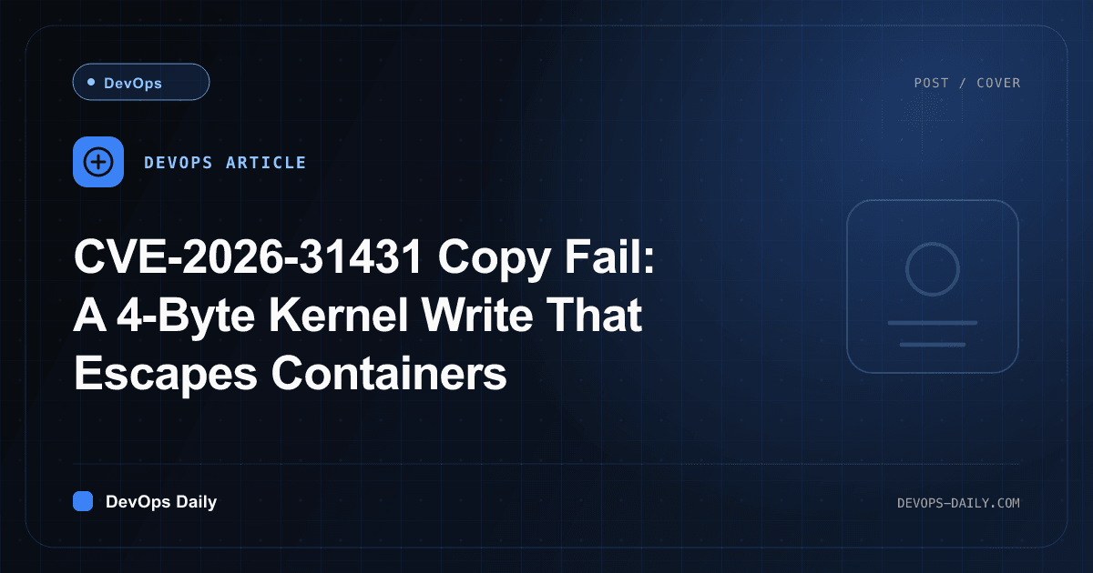 CVE-2026-31431 Copy Fail post
